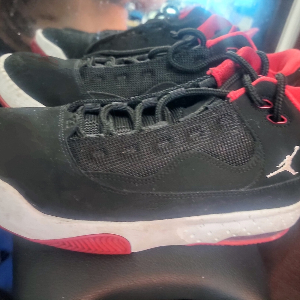 Kids Black and Red Athletic Shoes